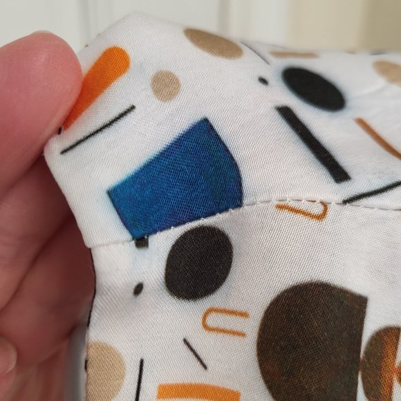 Geometric pattern silky top IXOS size 46 / size 10 - Picture 6 of 7